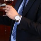 罗西尼(ROSSINI)手表启迪钢带商务男士石英腕表5577（一口价）