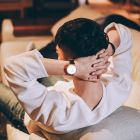 B罗西尼(ROSSINI)手表 LIVE系列 皮带 时尚风格 防水 情侣 石英 手表517769&517770