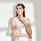 罗西尼(ROSSINI)石英表时尚镶钻陶瓷女表正品潮流时装皮带女士手表SR5622(一口价)
