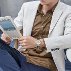 D罗西尼(ROSSINI)手表 传承系列 皮带 商务风格 防水 情侣 石英表5567&5568（一口价）