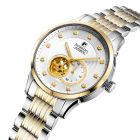 罗西尼(ROSSINI)手表 双子星系列 钢带 商务风格 防水 情侣 机械男表 6485T01A