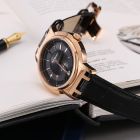 D罗西尼(ROSSINI)手表 传承系列 皮带 商务男士透底机械腕表 9565G04C（一口价）