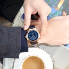 D罗西尼(ROSSINI)手表 传承系列 皮带 商务风格 防水 情侣 机械男表 9565G05B（一口价）